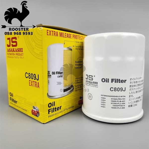 JS - Lọc nhớt động cơ (Gasoline, lọc sắt) - Civic, Accord, City, Jazz, CRV, HRV, Accord, Fit, MDX